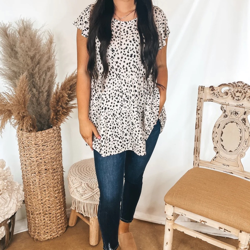 Giddy up Glamour Boutique leopard Tunic 3XL